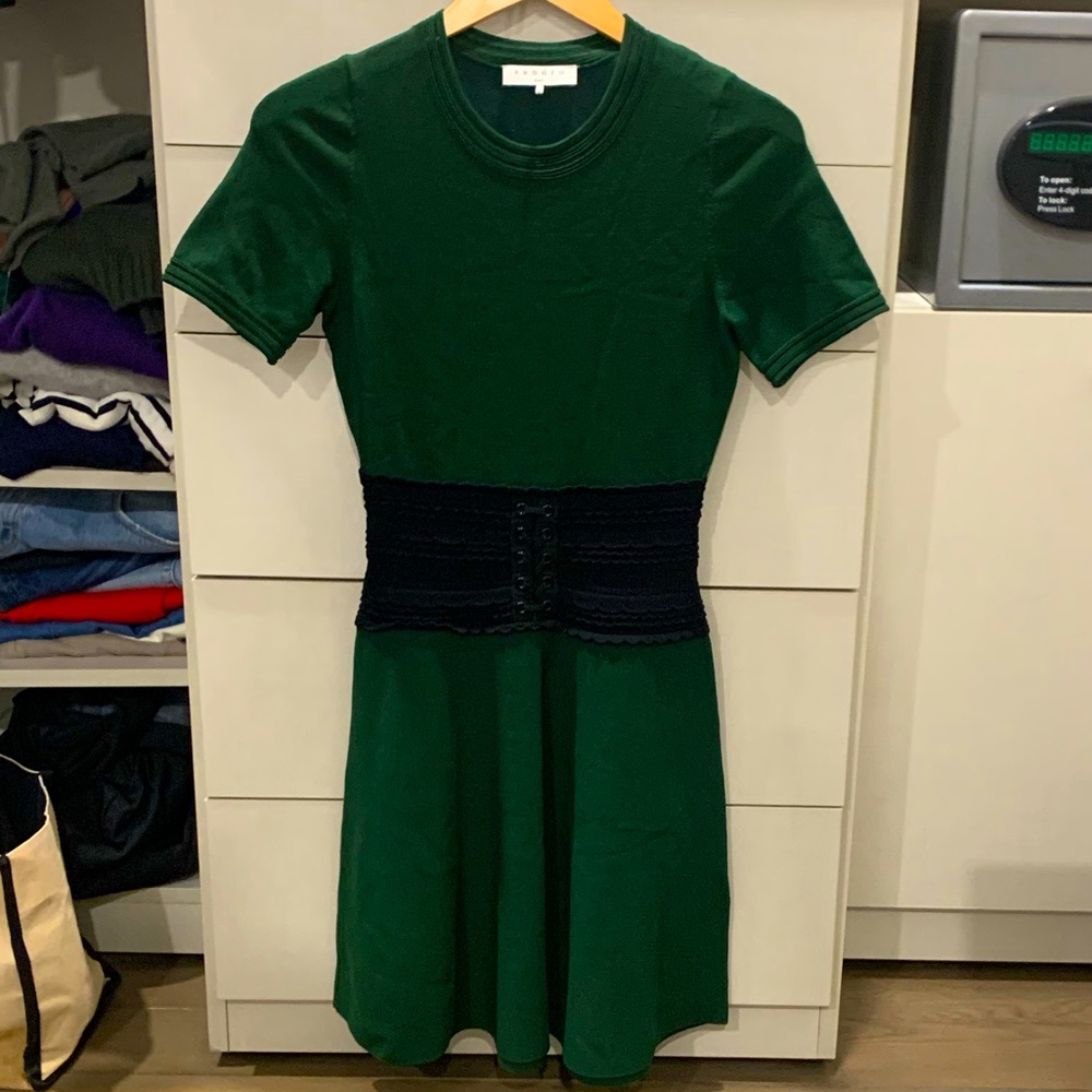 Sandro dress in hunter green